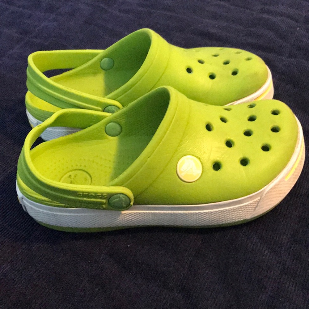 Green crocs